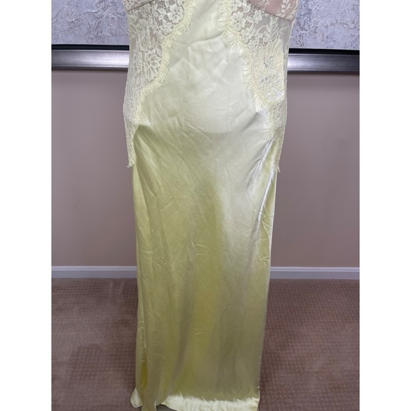 SELF-PORTRAIT x Christopher Kane Lace Satin Crystal Embellished Maxi Dress Sz 0 - Picture 5 of 16